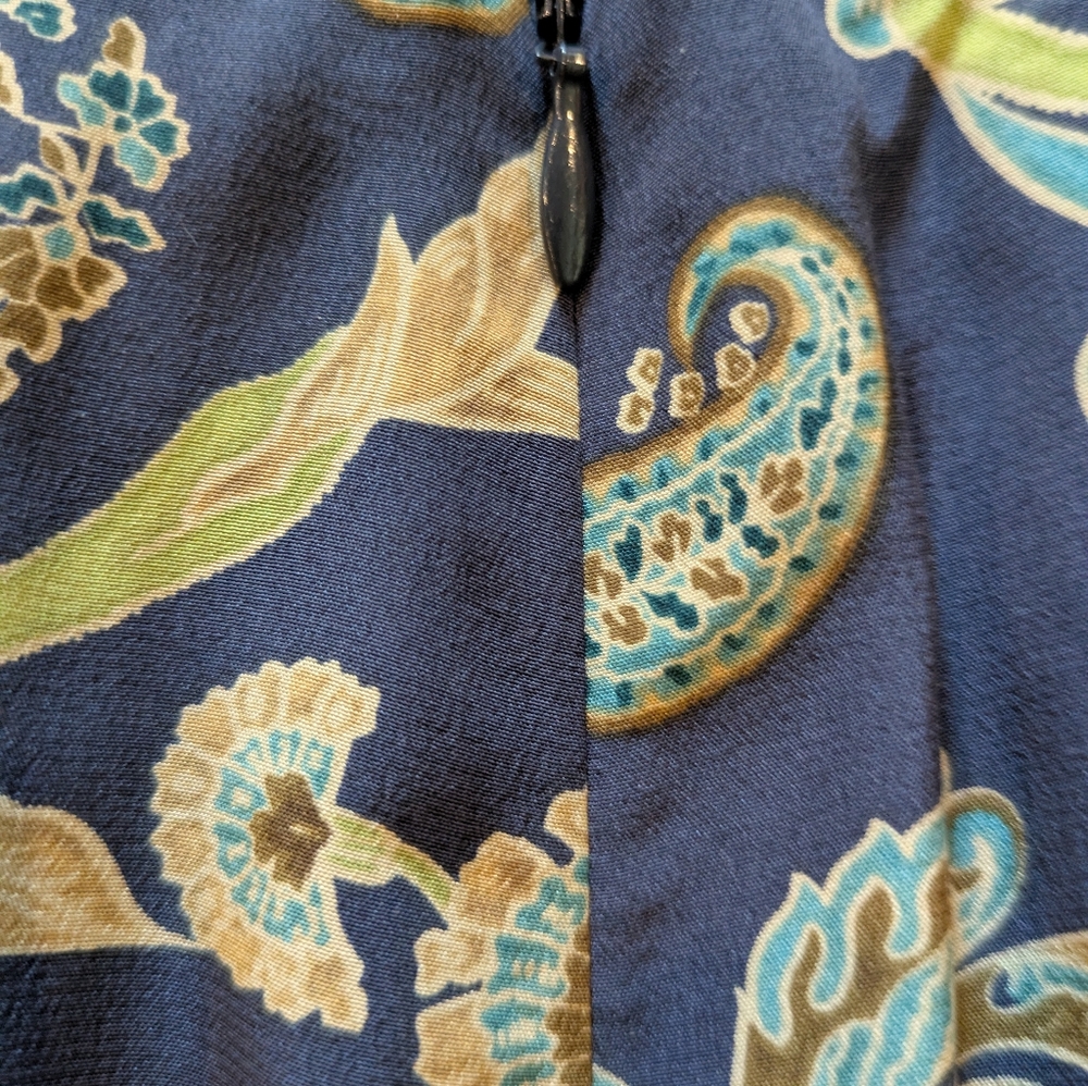 Talbot's Silk Floral Skirt Size 8 - Picture 9 of 12